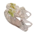 thumbnail image 7 of Viluyesy Girls Jelly Sandals Transparent Crystal Princess Sandals with Bow Detail, Non-Slip Summer Beach Shoes for Toddlers & Kids Yellow Size 13, 7 of 7