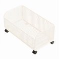 thumbnail image 3 of Storage Basket Laundry Bin Rolling Hamper Iron Construction for Clothes Toys Shoes in Any Room, 3 of 9