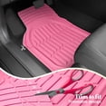 thumbnail image 4 of Carbella Pink Car Mats, 3 Piece Full Set Waterproof Trim-to-Fit Pink Floor Mats for Cars Trucks SUV, Deep Dish All-Weather Pink Car Floor Mats, Flexible Rubber Automotive Floor Mat Set for Women, 4 of 10