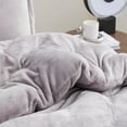thumbnail image 3 of Coma Inducer Thicker Than Thick® - ® Oversized Comforter Set - Standard Plush Filling - Opal Gray Queen, 3 of 5