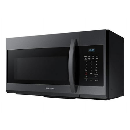 Samsung - 1.7 Cu. Ft. Over-the-Range Microwave - Black Stainless Steel