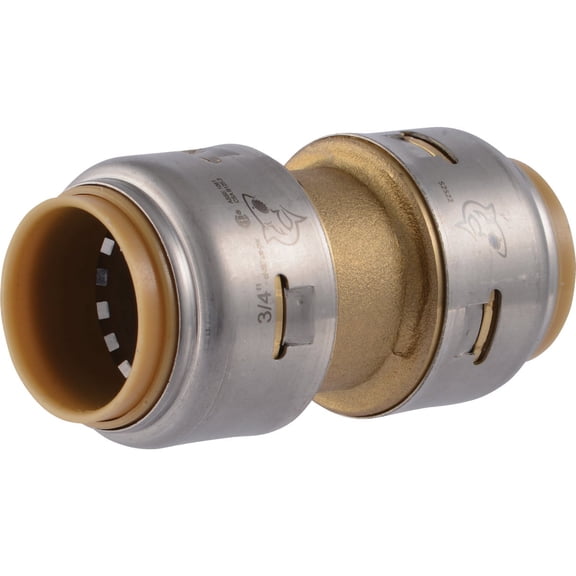 SharkBite 3/4-Inch Straight Coupling, Push-to-Connect, PEX, Copper, CPVC