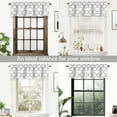 thumbnail image 3 of DriftAway Geo Trellis Polyester Window Decoration Curtain Valance Rod Pocket 14"L x 52"W Plus 2" Header Gray, 3 of 7