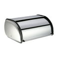 thumbnail image 1 of DJN 2025 Nouvelle Boîte de Rangement Alimentaire pour Pain en Rouleau, Support à Pain pour Comptoir de Cuisine, Boîte à Pain Polyvalente pour la Maison, Produits de Cuisson, Acier Inoxydable Argenté, Taille Unique, 1 of 8
