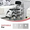 thumbnail image 3 of Mobility Helper Wheelchair With Base, 17" Seat Width, Black, Waterproof, Detachable Bucket For Disabled Users Aid , Elderly, 3 of 5