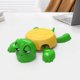 thumbnail image 5 of Copa de tortuga de plástico tazón aislada adorno tortuga creativa (verde amarillo), 5 of 6