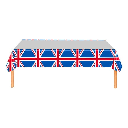 

WANYNG Table Cloth Disposable Tablecloth Table Theme Party Decoration Rice Flag Disposable Tableware Union Jack themed Multicolor