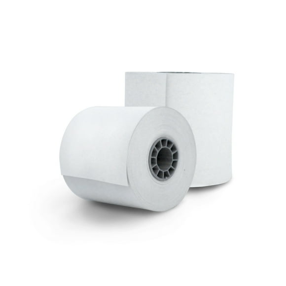 PAQUETE ROLLO PAPEL TERMICO GHIA 57X60 MM /10 PIEZAS /PARA IMPRESORAS DE 58MM // REACCION NEGRO