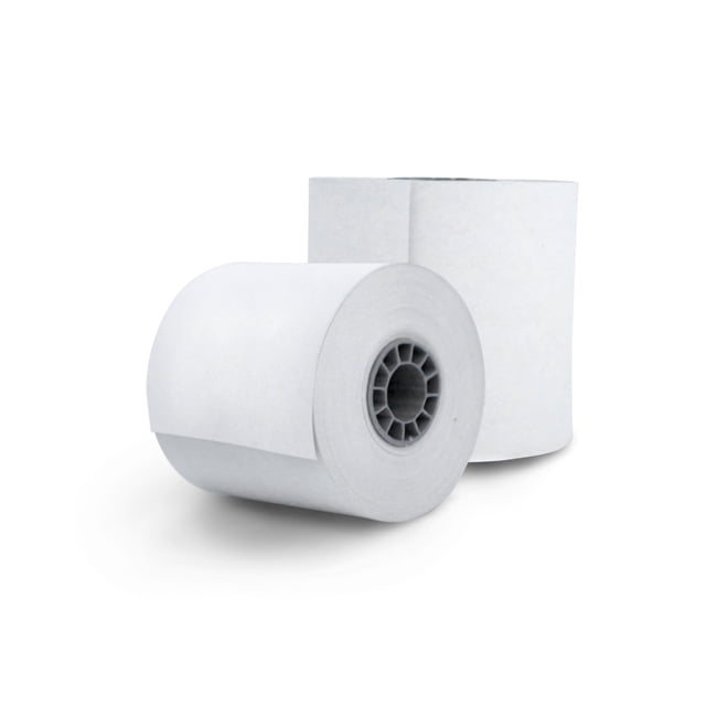 PAQUETE ROLLO PAPEL TERMICO GHIA 57X60 MM /10 PIEZAS /PARA IMPRESORAS DE 58MM // REACCION NEGRO