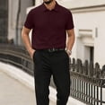 thumbnail image 2 of Dresfit Mens Breeze Shirts Lapel Breathable Polo Shirts 2026 Summer Short Sleeve Cooling Gym Golf Shirts Lightweight Button Down Elastic Waist T Shirts M, 2 of 8