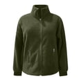 thumbnail image 5 of Fleece Jacket for Women Fashion Casual Cozy Solid Color Long-Sleeve Outerwear for Fall Winter Casual Wear, 5 of 9