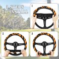 thumbnail image 6 of Jeiento Tiger Stripes Golf Cart Steering Wheel Cover Auto Golf Cart Steering Wheel Covers for Club Car Sun Protection Boat Steering Wheel Cover Easy to Use and Clean, 6 of 7