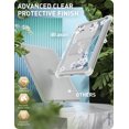 thumbnail image 4 of i-Blason Halo Case for iPad 9th/8th/7th Generation, iPad 10.2 (2021/2020/2019 Release), Slim Clear Protective Cases with Built-in Kickstand & Inner TPU Bumper (Flower Ocean), 4 of 5