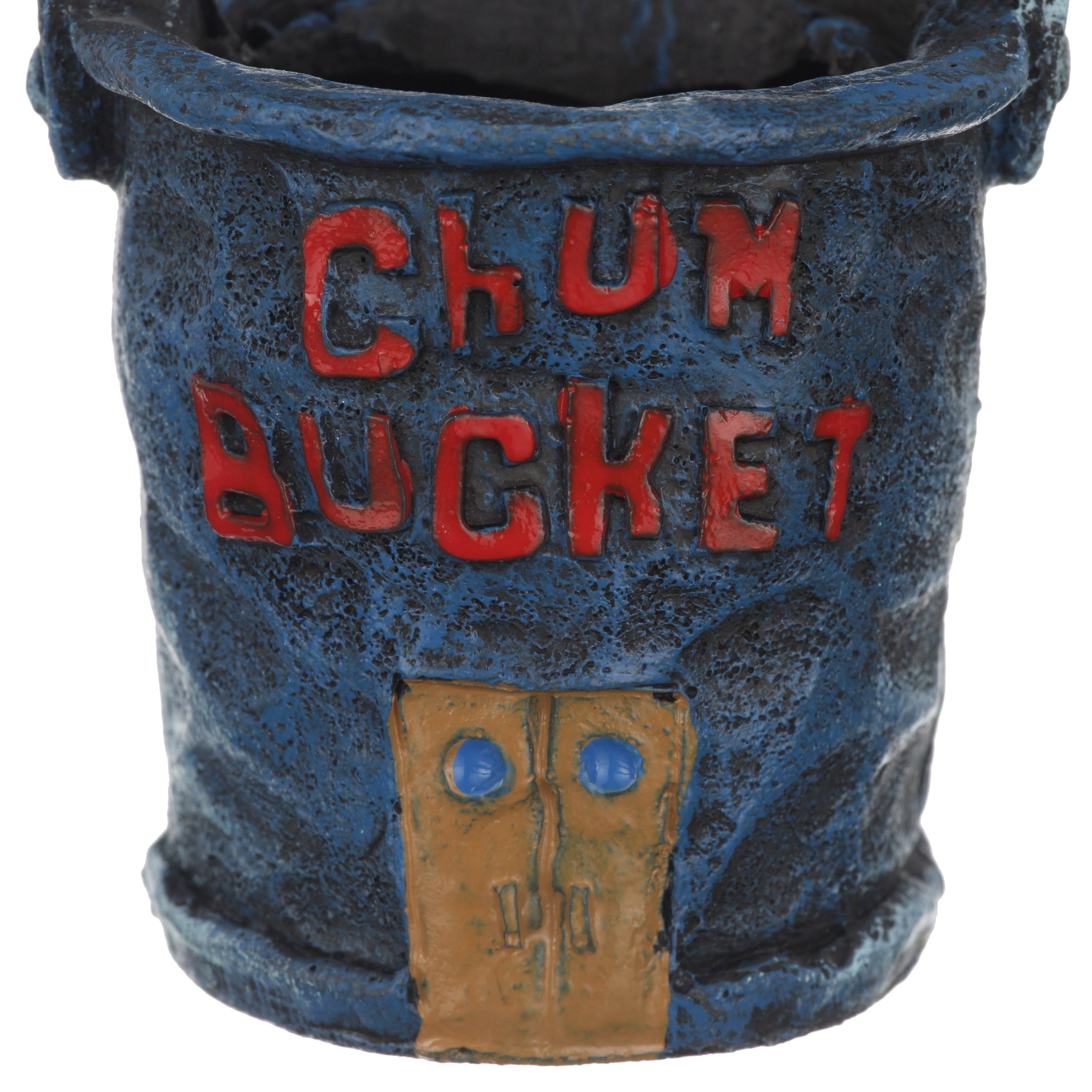 Penn-Plax SpongeBob Squarepants Aquarium Ornament – the Chum Bucket –  Medium - Blue Colored Resin 