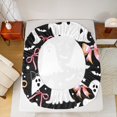 thumbnail image 5 of Manfei Cute Cartoon Ghost Queen Sheet Sets,Happy Halloween Flat Sheet,Princess Bowknot Bow Queen Fitted Sheet For Child,Ultra Soft Home Decor,4 Pieces, 5 of 7