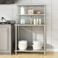 thumbnail image 1 of 36'' x 24'' Stainless Steel Overshelf,2 Tier Kitchen Overshelf for Prep & Work Table,Adjustable Shelf, for Kitchen, Restaurant, Garage, 1 of 7