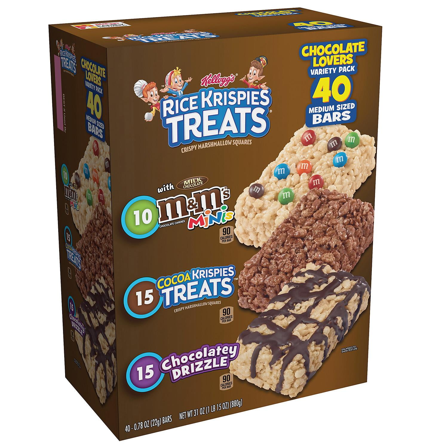 Kellogg's Rice Krispies Treats Variety Packs (40 Ct)