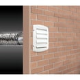 thumbnail image 2 of 5" Louvered White Vent Hood, with Tailpiece, 2 of 2