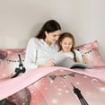 thumbnail image 5 of Castle Fairy Dreamy Black Bowknot Full Size Comforter Sets,Valentine's Day Bedding Sets, 5 of 8