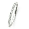 thumbnail image 2 of Aonejewelry 0.10 Carat Round Diamond Wedding Band In 10K Solid White Gold, 2 of 2