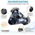 thumbnail image 4 of Triangular Pool Vacuum Head with Bottom & Side Brushes | Weighted Body | Durable Premium Bristles | Rotatable Swivel Hose Connection | Cleaning for Inground & Above Ground Pools, 4 of 5
