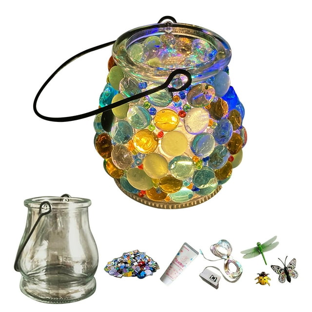 Xihbxyly Kit de Candelabro de Vidrio para Armar, Diseño Romántico de Luz de Neón, Efecto Luminoso de Cristal, Decoración de Pared para Dormitorio, Rompecabezas para Padres E Hijos, Regalo de San Vale