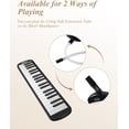 thumbnail image 5 of Eastar 37 Keys Melodica, Soprano Melodica Air Piano Keyboard Pianica with 2 Soft Long Tubes, Short Mouthpieces, Carrying Bag, Black, 5 of 7
