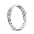 thumbnail image 6 of 14K White Gold Ring Band Engagement Diamond Round Wedding , Size 6, 6 of 7