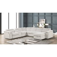 thumbnail image 6 of Harvey  Modern Style Power Recliner Sectional Beige, 6 of 6