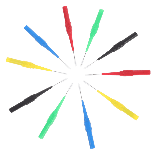 Mondas de prueba de 10 piezas establecidas de sondas de prueba automática de prueba de 0.7 mm Multímetro sondas de aguja de aguja para pruebas eléctricas Aislamiento Percado de alambre de alambre