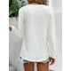 thumbnail image 5 of Blusa de mujer de manga larga con hombros descubiertos, mangas con volantes y lazo en la espalda, 5 of 6