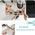 thumbnail image 2 of Coffee Mat Coffee Bar Mat 12"x19" Hide Stain Absorbent Rubber Backed Quick Drying Mat Fit Under Coffee Maker Espresso Machine Kitchen Counter, Mushroom Snails, 2 of 6