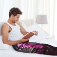 thumbnail image 5 of Sikiie Pink Blossoms Butterfly Pajama Pants Men, PJ Bottoms, Sleep & Lounge Pants-X-Large, 5 of 6
