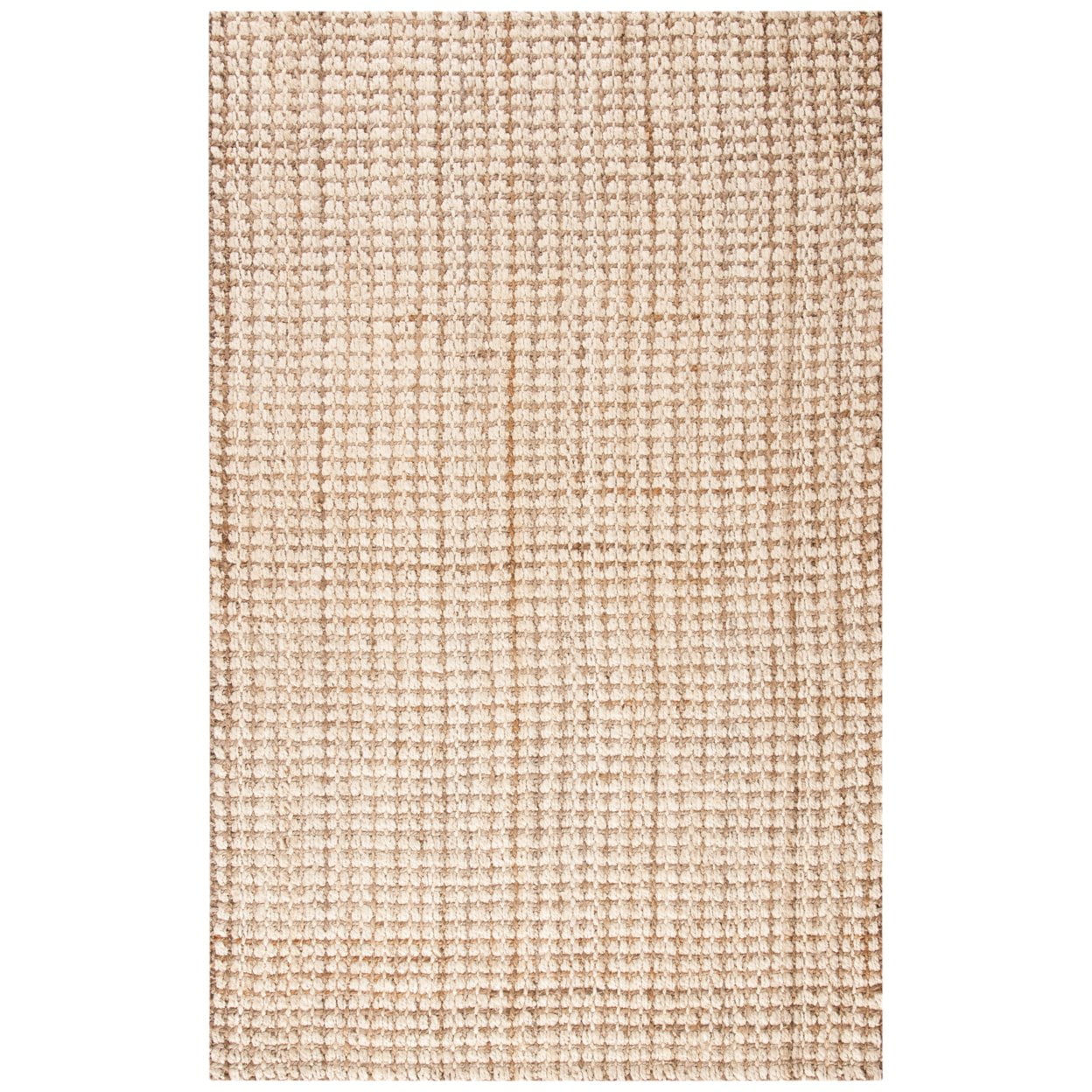 SAFAVIEH Natural Fiber Aletha Solid Jute Runner Rug, Ivory/Natural, 2'3" x 8'