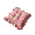 thumbnail image 1 of Tauxra Coussin de Chaise en Velours 40cm Tapis Rond avec Sangle pour Bureau Maison Extérieur, 1 of 6