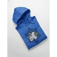 thumbnail image 3 of Rhino Head And Sacred Geometry Hoodie Women -Image by Shutterstock, Female Medium, 3 of 4