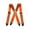 Orange, variant on MELOTOUGH Mens Suspenders 2" Wide Adjustable And Elastic Braces X Shape With Very Strong Clips - Heavy Duty