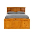 thumbnail image 5 of OS Home and Office Furniture 12-Drawer Wood Full Bookcase Bed in Warm Honey/Oak, 5 of 9