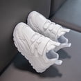 thumbnail image 6 of Gyujnb Girls Color Block Sport Sneakers, Hook and Loop Thick Sole Casual Running Shoes for All Seasons (Girls),12, 6 of 7