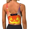 thumbnail image 4 of Goofa Halloween Printed Sports Bras for Women, High Impact Running Bra Workout Crop Tank Tops Longline Sports Bra Push up-Large, 4 of 9