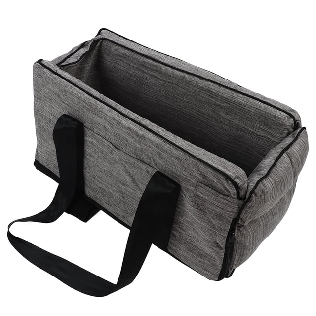 Reposabrazos para perros, asiento elevador cuadrado, estable, evita resbalones, consola central ajustable extraíble, asiento para perros con cinturones de seguridad