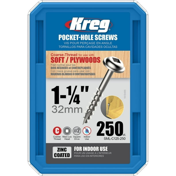 Kreg blue store screws