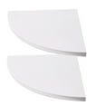thumbnail image 2 of 3 Pcs Étagères d'Angle Murales Triangle en Forme d'Éventail Supports de Rangement Muraux, 2 of 6