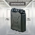 thumbnail image 3 of Scepter 5 Gallon 20 Liter Water Container, Heavy Duty Military Style, Black, 3 of 8