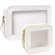 thumbnail image 1 of Set de bolsas de maquillaje FFPaw, bolsa transparente impermeable para cosméticos, 2 unidades, 1 of 7