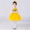 thumbnail image 7 of Levmjia 4-15 Years Girls Sunflower Sequin Tutu Dress Kids Mesh Halter Neck Costume Dance Performance Outfit Stage Wear Birthday Party Dress, 7 of 7