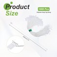 thumbnail image 2 of Uxcell 1000pcs Polyester Hang Tag String (7.9") - Plastic Snap Lock Pin Loop White, 2 of 6