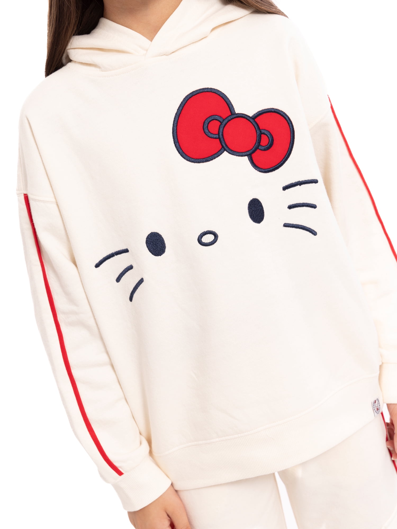 Wonder Nation Hello Kitty Girls Printed Graphic Hooded Sweatshirt, Sizes 4-18