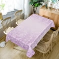 thumbnail image 5 of 60x84inches Ombre Light Purple Tablecloth Dripping Glitter Printed Lavender Rectangle Table Cover Reusable Decorative Shiny Tablecloths for Wedding Birthday Banquet Dinner Party Supplies, 5 of 7