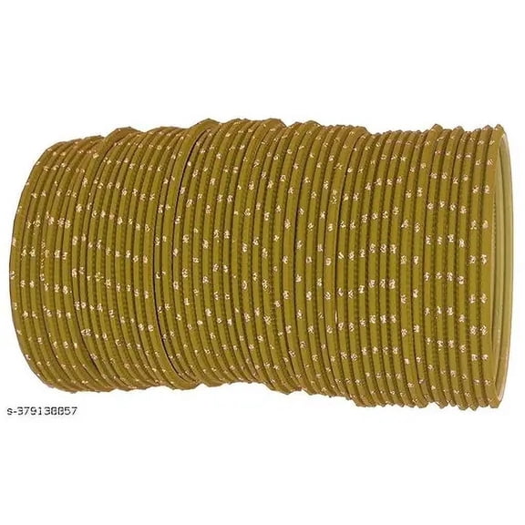 Handmade Heena Color 36 PCS Spark Metal bangle bracelet For Girls Made In India High Quality Metal Bangles Set